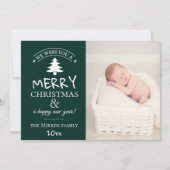 Merry Wishes // Photo Holiday Kaart (Voorkant)