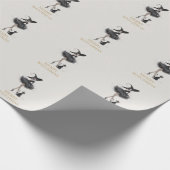 Merry Witchmas Wrapping Paper – Gothic Witch & Cat Cadeaupapier (Hoek)