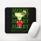 Merry With A Margarita Christmas Drinking Margarit Muismat (Met muis)