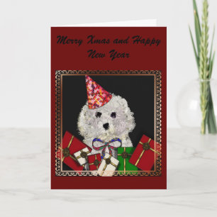 "Merry Woof" kerstkaart* Feestdagen Kaart