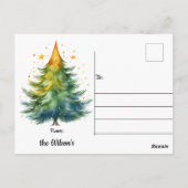 Merry Woof-mas Dog Santa Hat Christmas Briefkaart (Achterkant)