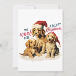 Merry Woofmas 2023: Retro Labrador Kerst Feestdagenkaart