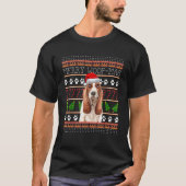 Merry Woofmas Basset Hound Dog Ugly Christmas Swea T-shirt (Voorkant)