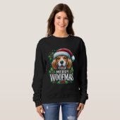 Merry Woofmas Beagle houdt van kerst Trui (Voorkant volledig)