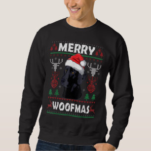 Merry Woofmas Black Lab Kerstmis Trui