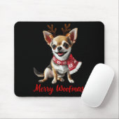 Merry Woofmas Chihuahua Dog Meme In Reindeer Antle Muismat (Met muis)