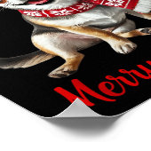 Merry Woofmas Chihuahua Dog Meme In Reindeer Antle Poster (Hoek)