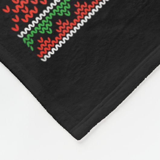 Merry Woofmas Christmas Dog Paws Leopard Ugly Swea Fleece Deken (Hoek)