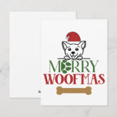 Merry Woofmas Christmas Kaart (Voorkant / Achterkant)