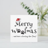 Merry Woofmas Christmas Kaart (Staand voorkant)