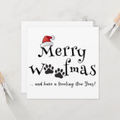 Merry Woofmas Christmas Kaart (Voorkant / Achterkant in situ)