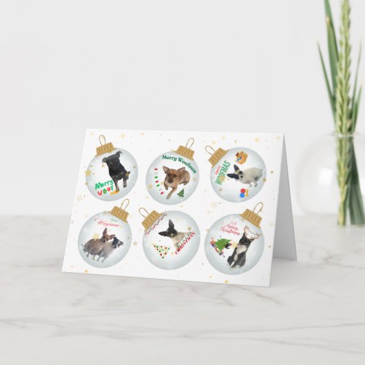 Merry - Woofmas Christmas Kaart (Voorkant)