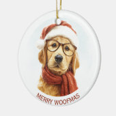 Merry Woofmas | Custom Dog Photo Ornament (Links)