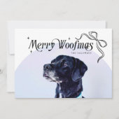 Merry Woofmas Dog Christmas Holiday Kaart (Voorkant)