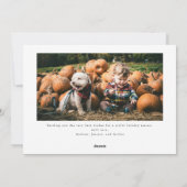 Merry Woofmas Dog Christmas Holiday Kaart (Achterkant)