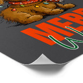 Merry Woofmas Dog Cute Christmas Lights Puppy Long Poster (Hoek)