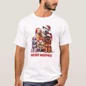 Merry Woofmas Dog Kerstmis T-Shirt (Voorkant)