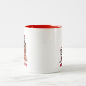 Merry Woofmas Dog Kerstmis Tweekleurige Koffiemok (Center)