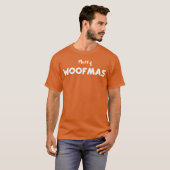 Merry Woofmas Dogs grappig T-shirt (Voorkant volledig)