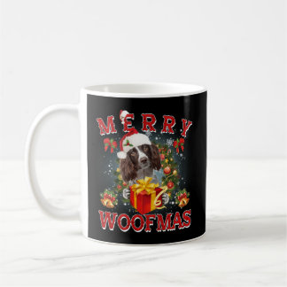 Merry Woofmas Engelse Springer Spaniel Ornats Koffiemok