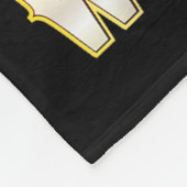 Merry Woofmas English Bulldog With Santa Claus Hat Fleece Deken (Hoek)