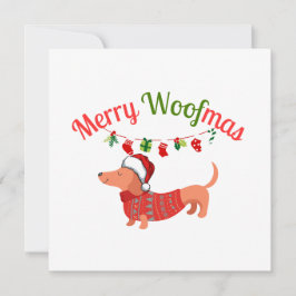 Merry WOOFmas Feestdagenkaart
