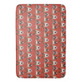 Merry Woofmas Franse Bulldogs Kerstmis Badmat (Voorkant Verticaal)