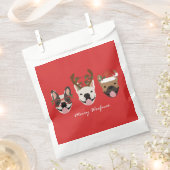 Merry Woofmas Franse Bulldogs Kerstmis Bedankzakje (Geknipt)