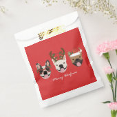 Merry Woofmas Franse Bulldogs Kerstmis Bedankzakje (Gezegeld)