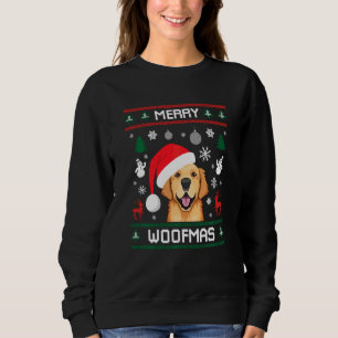 Merry Woofmas Funny Golden Retriever Dog Ugly Chri Trui