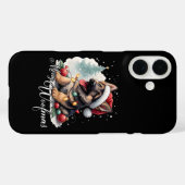 Merry Woofmas German Shepherd Case-Mate iPhone Case (Achterkant (horizontaal))