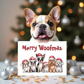 Merry Woofmas Hond Kerst Grappig Huisdier Feestdagen Kaart