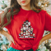 Merry Woofmas Hond Kerstboom T-shirt