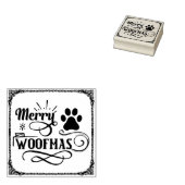 Merry Woofmas Hondenliefhebber Christmas Rubberstempel (Gestempeld)