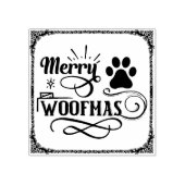 Merry Woofmas Hondenliefhebber Christmas Rubberstempel (Afrduk)