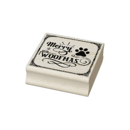 Merry Woofmas Hondenliefhebber Christmas Rubberstempel