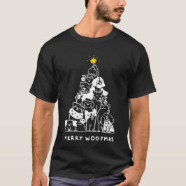 Merry Woofmas houdt van kerstcadeau T-shirt