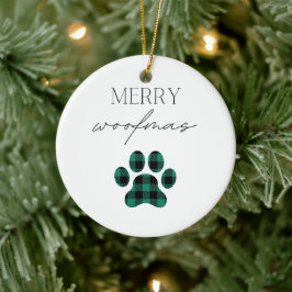 Merry Woofmas Keramisch Ornament