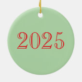 Merry WOOFmas Keramisch Ornament (Achterkant)