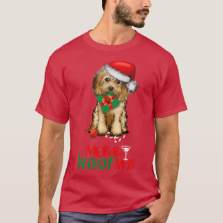 Merry Woofmas Kerstmis Cockapoo dole dog mama do T-shirt