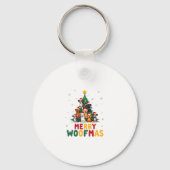 Merry Woofmas - Merry Christmas For Dog Lovers (1) Sleutelhanger (Voorkant)