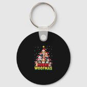 Merry Woofmas - Merry Christmas For Dog Lovers (1) Sleutelhanger (Voorkant)