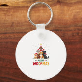 Merry Woofmas - Merry Christmas For Dog Lovers (3) Sleutelhanger (Voorkant)