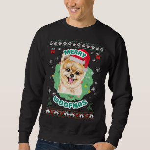 Merry Woofmas Pomeranian Trui