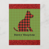 Merry Woofmas Pset Dog Kerstmis Briefkaart (Voorkant)