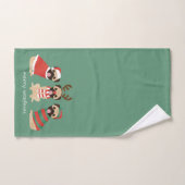 Merry Woofmas Pug Dogs Bad Handdoek (Handdoek)