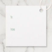 Merry Woofmas Pug Dogs Bedankjes Labels (Achterkant)