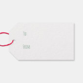 Merry Woofmas Pug Dogs Cadeaulabel (Achterkant Horizontaal)