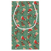 Merry Woofmas Pug Dogs Klein Cadeauzakje (Achterkant)