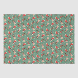 Merry Woofmas Pug Dogs Tissuepapier